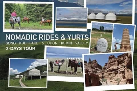 Song Kul Lake & Chon Kemin Valley 3-Days Horse Rides & Yurts