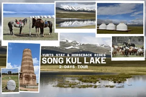 Song Kul Lake 2-Days Horse Rides, Yurt Stay & Burana Tower